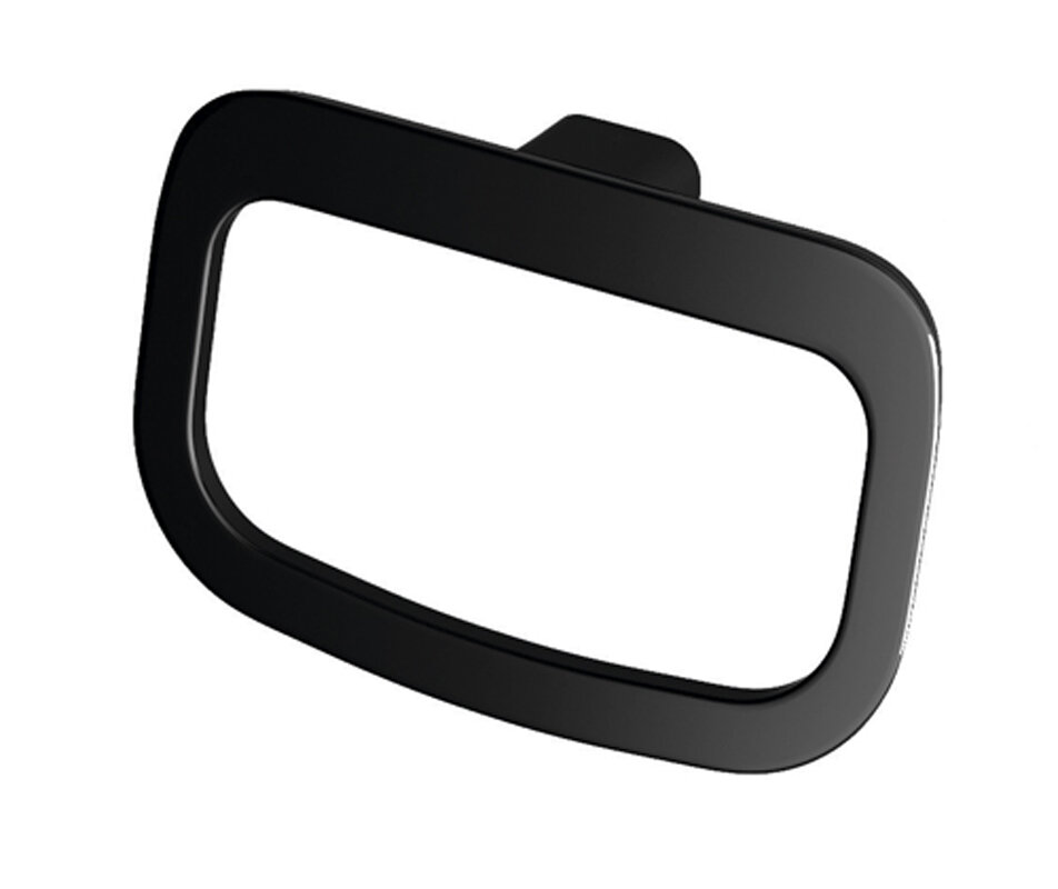 Изображение товара Полотенцедержатель-кольцо WasserKRAFT Glan K-5160 24 см черный глянцевый металл