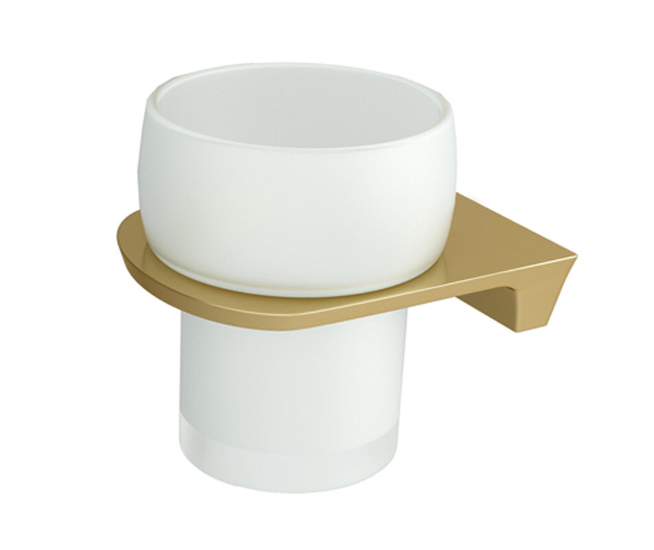 Изображение товара Стакан для щеток WasserKRAFT Aisch K-5928 матовое золото