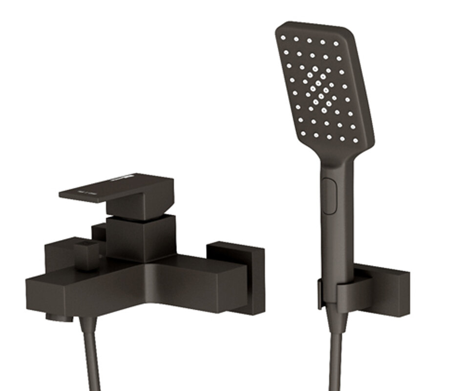 Изображение товара Смеситель WasserKRAFT Abens 2001 для ванны и душа черный 3 режима лейки