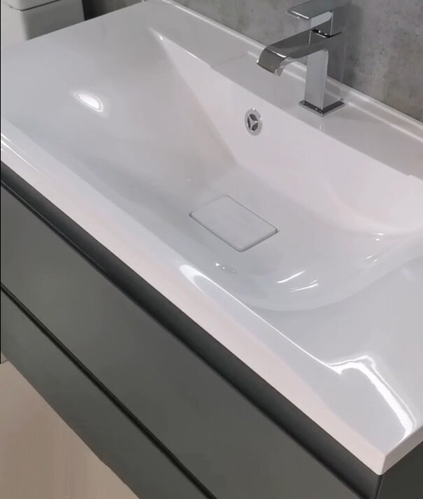Изображение товара Раковина Art&Max AM-LAV-900-MR-FP 90 см из искусственного мрамора,白ый