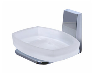 Изображение товара Мыльница с держателем WasserKRAFT Lopau, K-6029, хром/белый