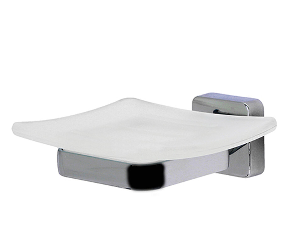 Изображение товара Мыльница с держателем WasserKRAFT Dill K-3929 хром/белый настенная