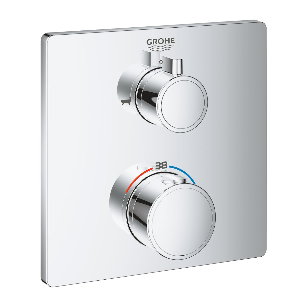Изображение товара Смеситель для ванны и душа Grohe Grohtherm, 24080000, термостатический, хром
