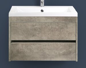 Изображение товара Тумба под раковину Art&Max Family-900-2C-SO-CV, 90 x 48 x 55 см подвесная, серый (Cemento Veneto)