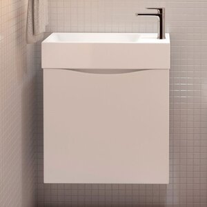 Изображение товара Тумба под раковину Art&Max Liberty-500-1D-SO-BL белая 50 см подвесная