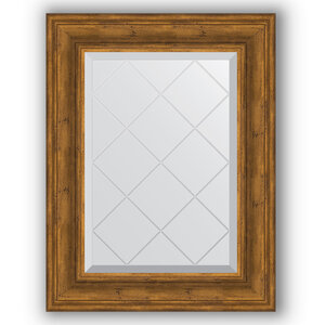 Изображение товара Зеркало с гравировкой и багетной рамой Evoform Exclusive-G BY 4032 59 x 76 см бронза