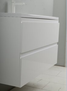 Изображение товара Тумба под раковину Art&Max AM-Bianchi-900-2C-SO-BL белая глянцевая 90x45x55 см