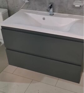 Изображение товара Тумба под раковину Art&Max AM-Bianchi 900 2C SO GM подвесная 90x45 см серый матовый