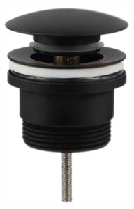 Изображение товара Донный клапан Clever Leo 60702, универсальный, черный матовый