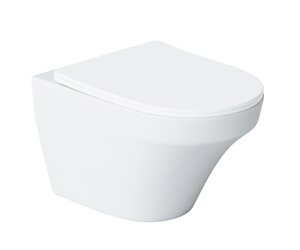 Изображение товара Подвесной унитаз Laguraty 9320-1 безободковый с функцией Soft Close, белый