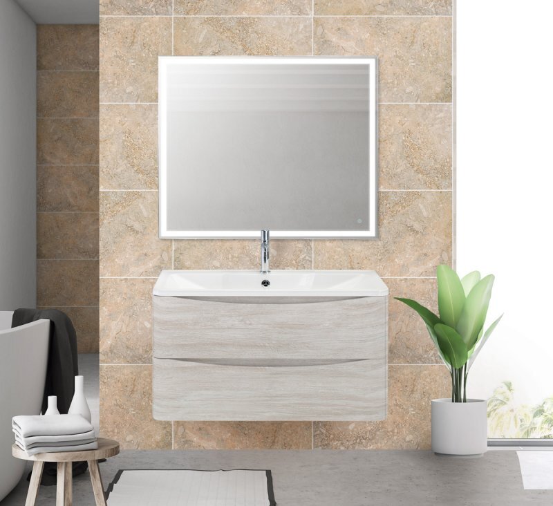 Изображение товара Тумба под раковину BelBagno ACQUA-900-2C-SO-RVB Подвесная 90 см Rovere Vintage Bianco