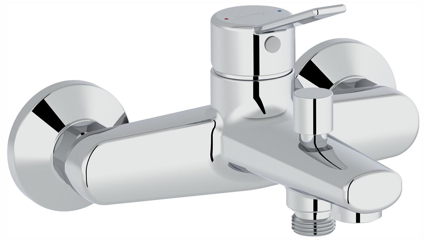 Изображение товара Смеситель Jacob Delafon EO для ванны и душа хром стеновой однорычажный