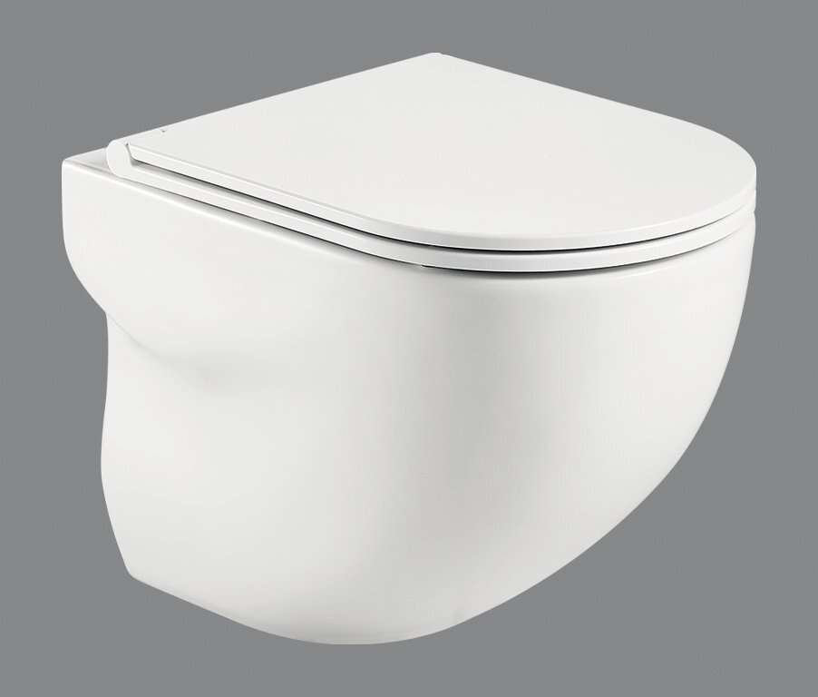 Изображение товара Подвесной унитаз BelBagno Onda BB066CHR, безободковый Изображение товара Подвесной унитаз BelBagno Onda BB066CHR, безободковый