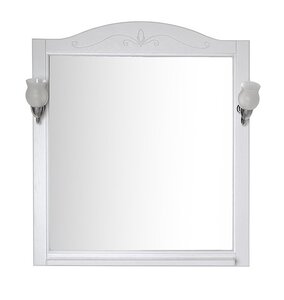 Изображение товара Зеркало ASB-Woodline Салерно 9691 80 см с подсветкой из массива ясеня