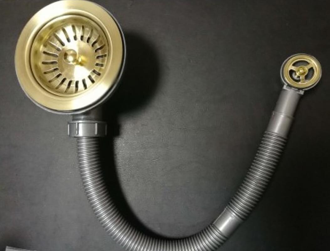 Изображение товара Выпуск для кухонной мойки Zorg PVD W 1 с переливом бронза