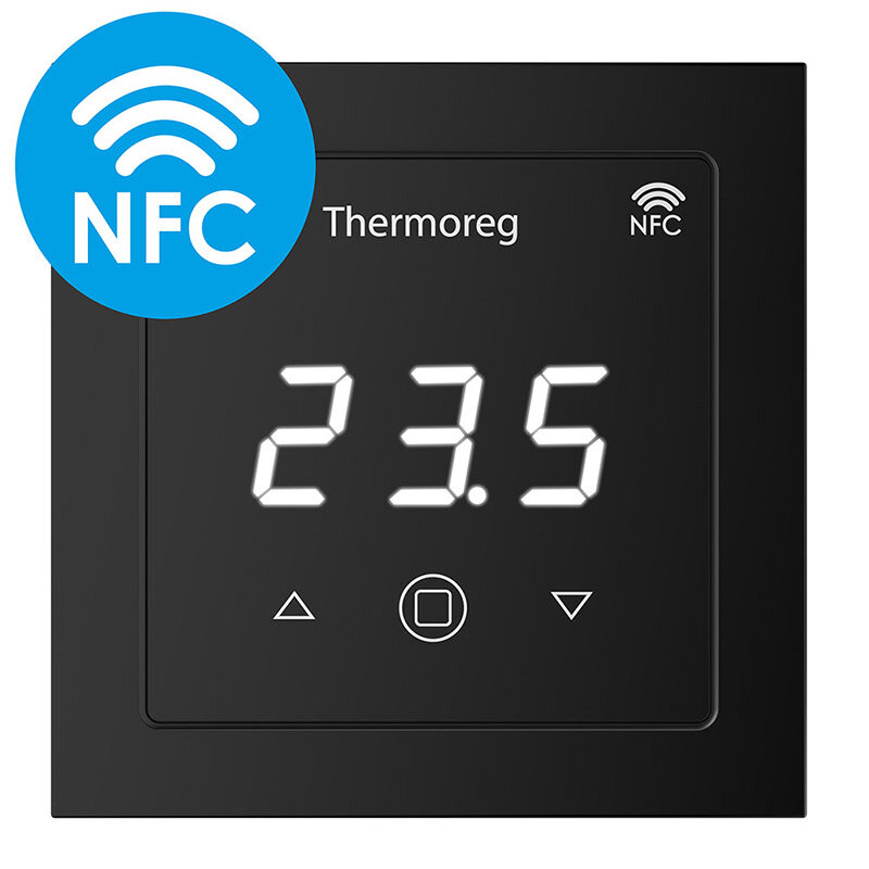 Изображение товара Терморегулятор Thermoreg TI-700 NFC Black для теплого пола