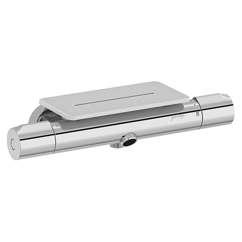 Изображение товара Смеситель Jacob Delafon Metro E21768-CP для ванны и душа с полкой, термостатический, хром