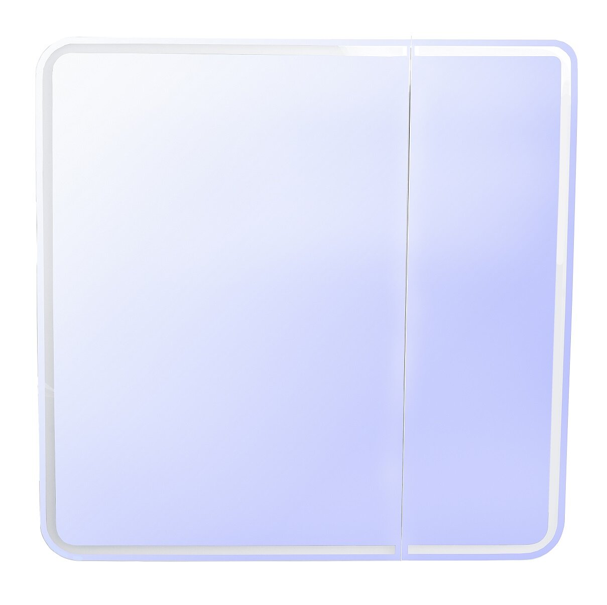 Изображение товара Зеркальный шкаф Style Line El Fante Каре 80 СС-00002276, 80 см, с LED-подсветкой и сенсорным выключателем, белый