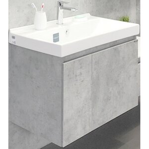 Изображение товара Тумба Comforty Осло, 80 см, бетон светлый с раковиной Fest, 00-00000836 (00-00000836CF)