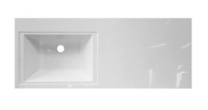 Изображение товара Раковина Эстет Даллас 130 ФР-00002166 из искусственного камня, белая, подвесная