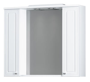 Изображение товара Зеркальный шкаф RedBlu by Damixa Palace One M41MPX0851WG, 85 см, с подсветкой, белый глянец