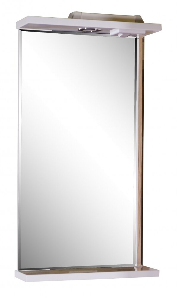 Изображение товара Зеркало АСБ-мебель Марко 40 см с подсветкой, белый глянец