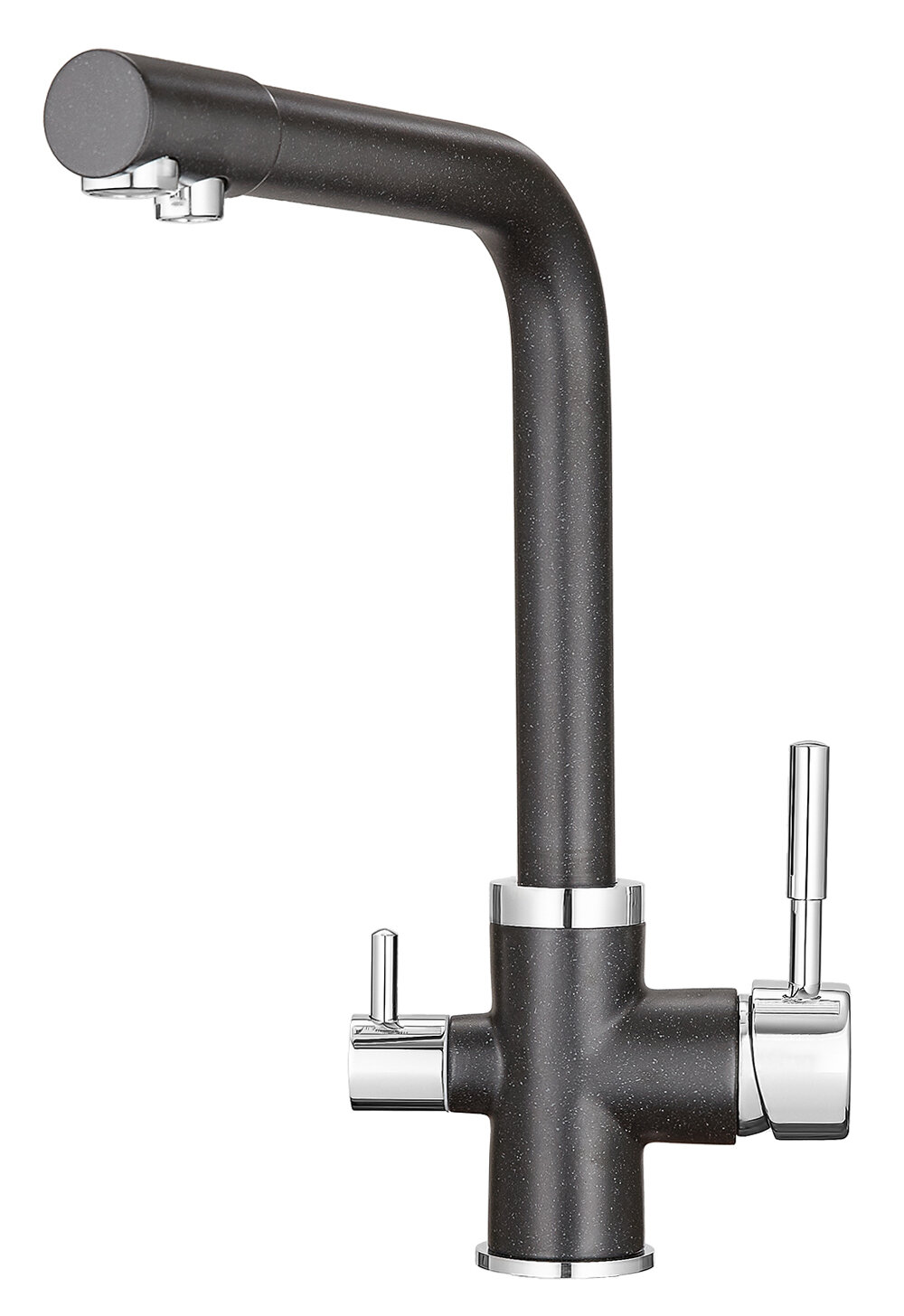 Изображение товара Смеситель для кухонной мойки Granula GR-2015 2015bl с подключением к фильтру черный