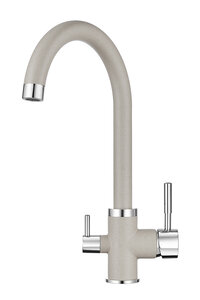 Изображение товара Смеситель для кухонной мойки Granula GR-2168 2168bt, с подключением к фильтру, базальт
