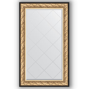 Изображение товара Зеркало с гравировкой в багетной раме Evoform Exclusive-G BY 4251 80x135 см барокко золото