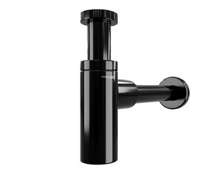 Изображение товара Сифон для раковины WasserKraft A171 с PVD-покрытием черный глянец