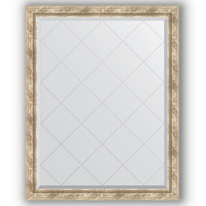 Изображение товара Зеркало с гравировкой в багетной раме Evoform Exclusive-G BY 4349 93 x 118 см, прованс с плетением