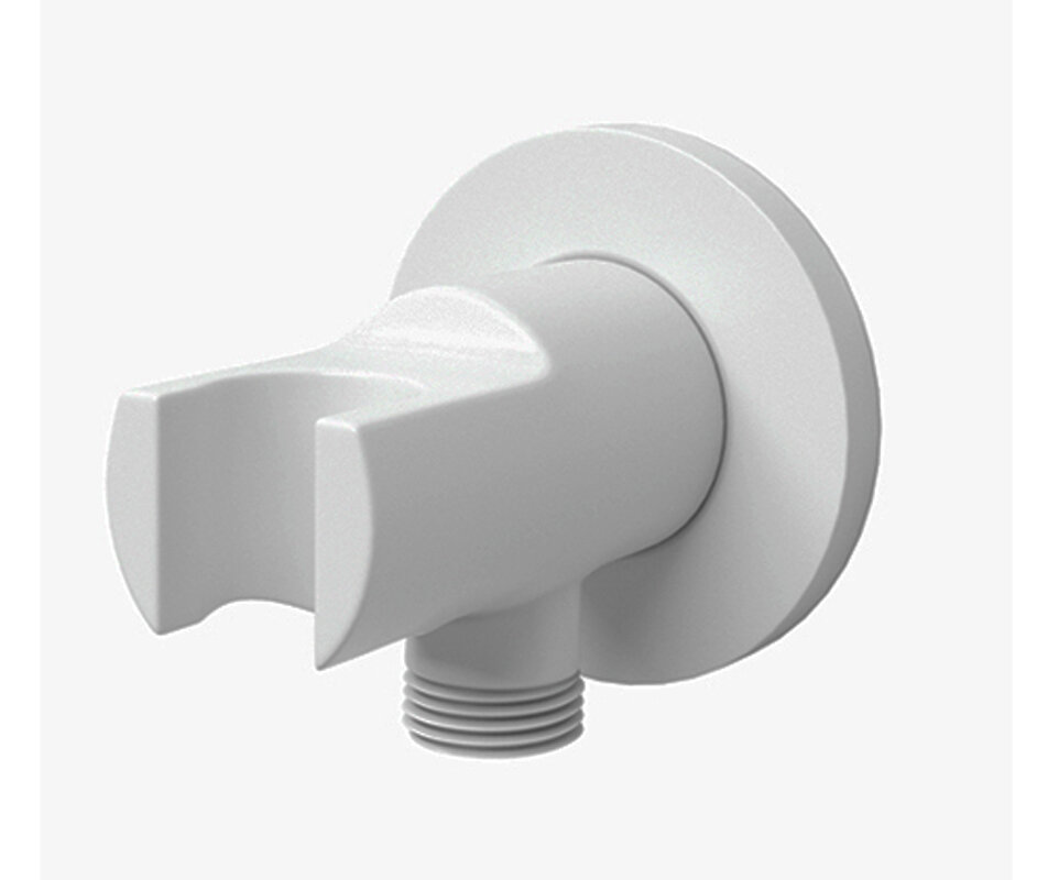 Изображение товара Подключение шланга WasserKRAFT A148 с держателем для лейки, цвет - белый