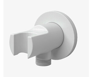 Изображение товара Подключение шланга WasserKRAFT A148 с держателем для лейки, цвет - белый