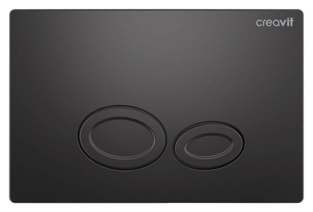 Изображение товара Кнопка смыва Creavit Drop GP2002.04 антрацит матовая для унитаза