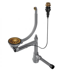 Изображение товара Арматура Omoikiri WK-1CL-R AB для кухонных моек из нержавеющей стали