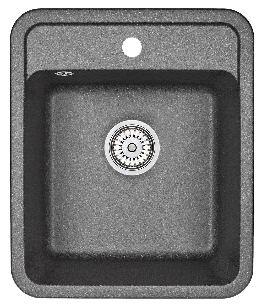 Изображение товара Кухонная мойка Granula ST-4202 4202bl черная с готовым отверстием