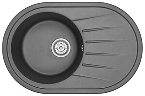 Изображение товара Кухонная мойка Granula ST-7601 7601bl черная овальная для кухни