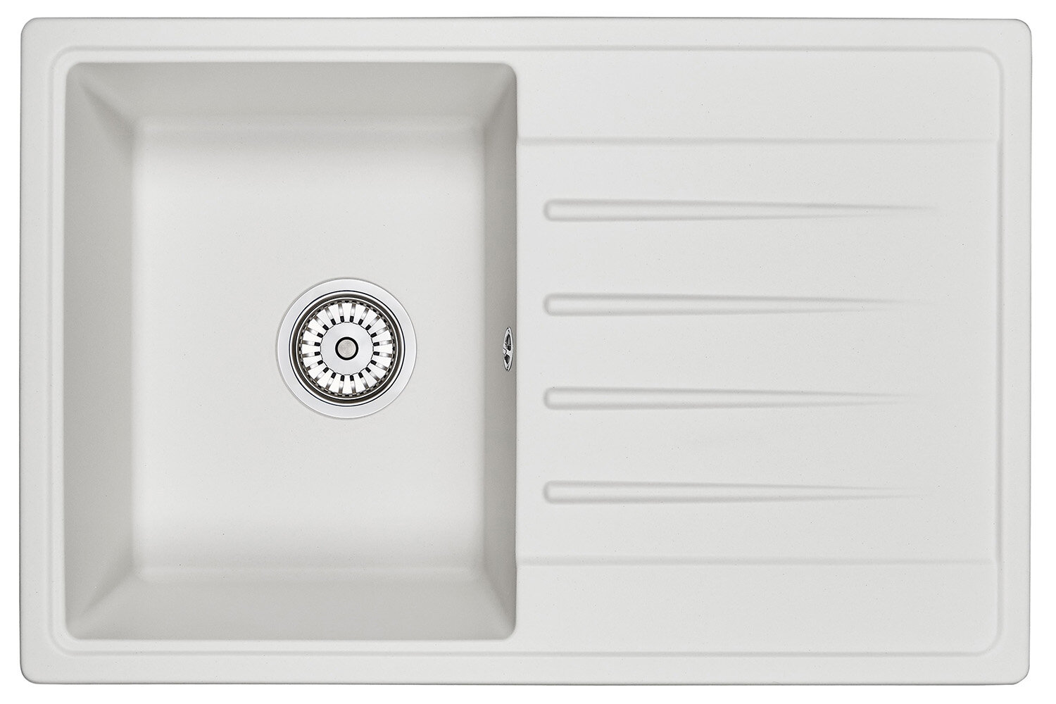 Изображение товара Кухонная мойка Granula ST-7602 7602wh арктик, композит, угловая, с крылом