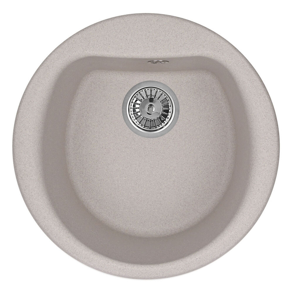 Изображение товара Кухонная мойка Granula GR-5101 антик круглая нержавеющая сталь и искусственный камень