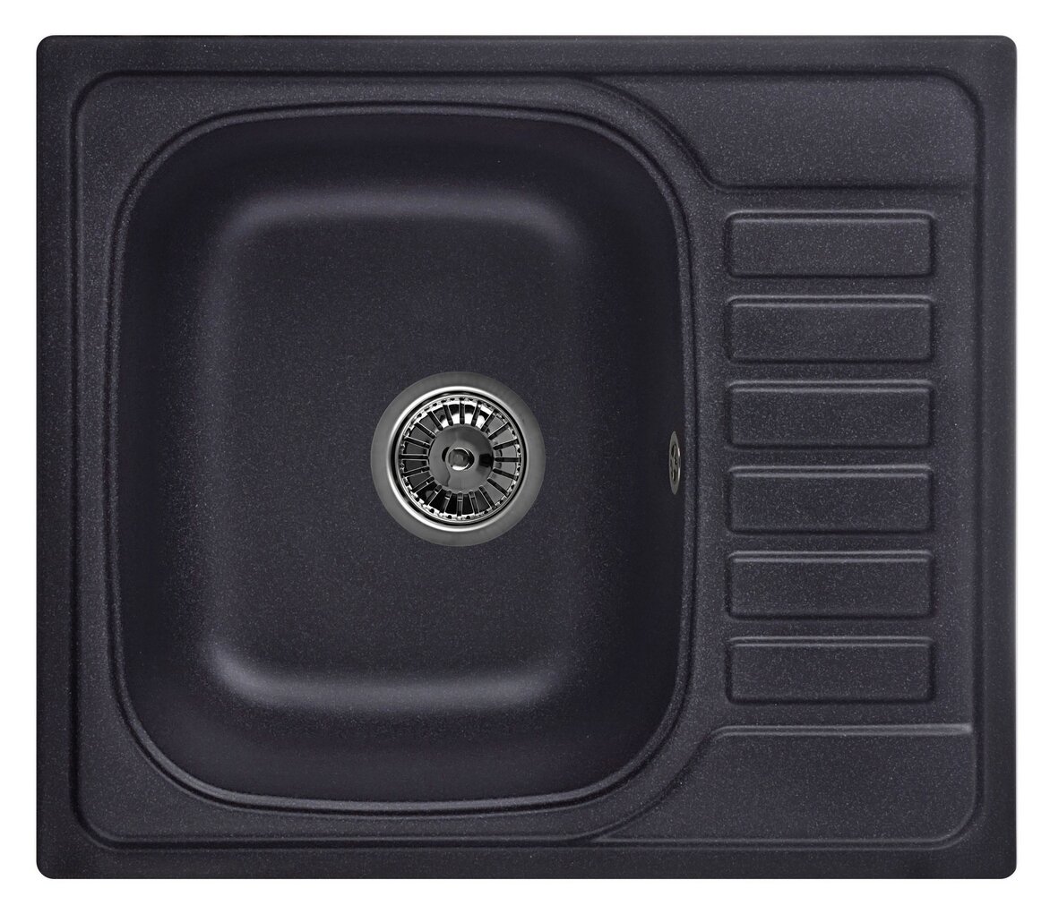 Изображение товара Кухонная мойка Granula GR-5801 5801bl черная, нержавеющая сталь, 57.5 см