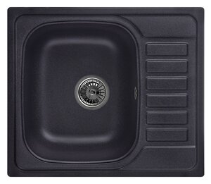 Изображение товара Кухонная мойка Granula GR-5801 5801bl черная, нержавеющая сталь, 57.5 см