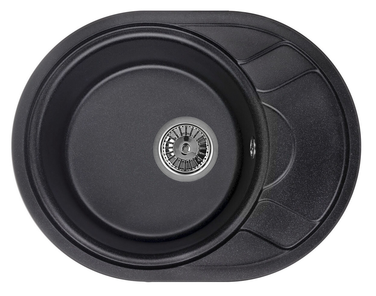 Изображение товара Кухонная мойка Granula GR-5802 черный, овальная, композитная Изображение товара Кухонная мойка Granula GR-5802 черный, овальная, композитная