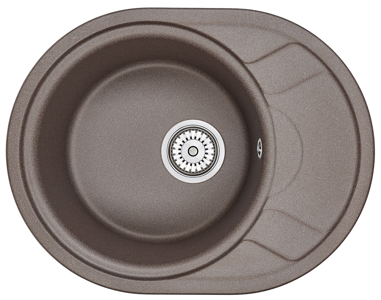Изображение товара Кухонная мойка Granula GR-5802 5802es эспрессо овальная комплект