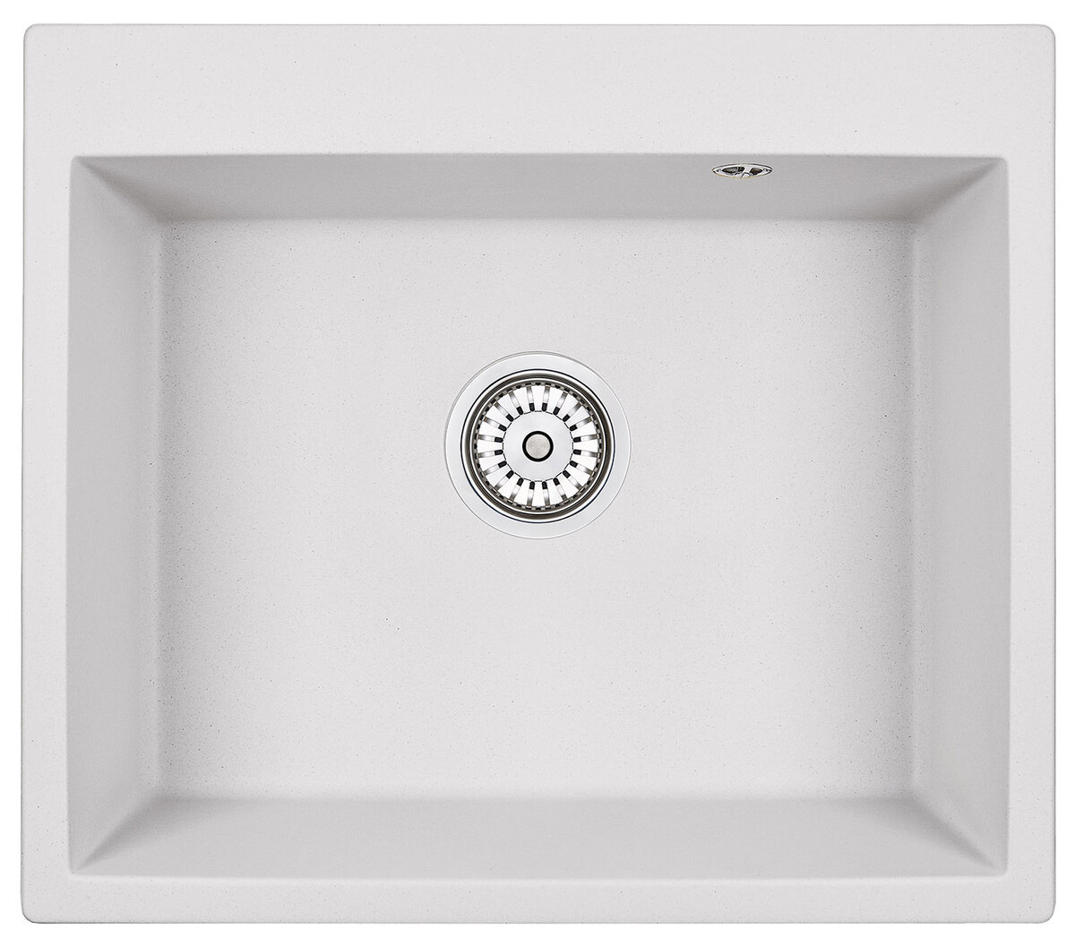 Изображение товара Кухонная мойка Granula GR-6001 6001wh арктик - нержавеющая сталь, 2 чаши, 60х52 см