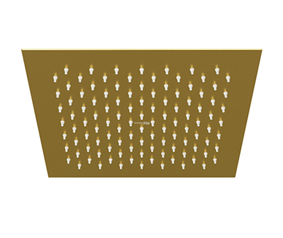 Изображение товара Верхний душ WasserKRAFT A198 с PVD-покрытием в матовом золоте