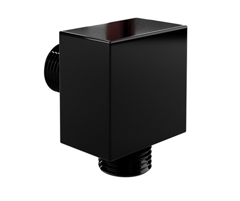 Изображение товара Подключение шланга WasserKRAFT A178, PVD-покрытие черный глянец