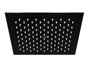 Изображение товара Верхний душ WasserKRAFT A199, 250 х 250 мм, 1 режим струи, без держателя, PVD-покрытие черный глянец