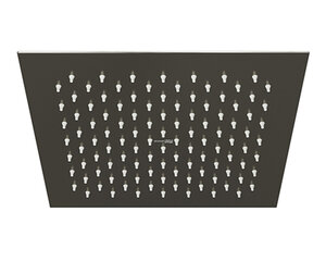 Изображение товара Верхний душ WasserKRAFT A200, 250 х 250 мм, 1 режим струи, без держателя, PVD-покрытие оружейная сталь