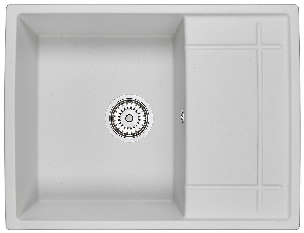 Изображение товара Кухонная мойка Granula GR-6501 6501wh арктик нержавеющая сталь