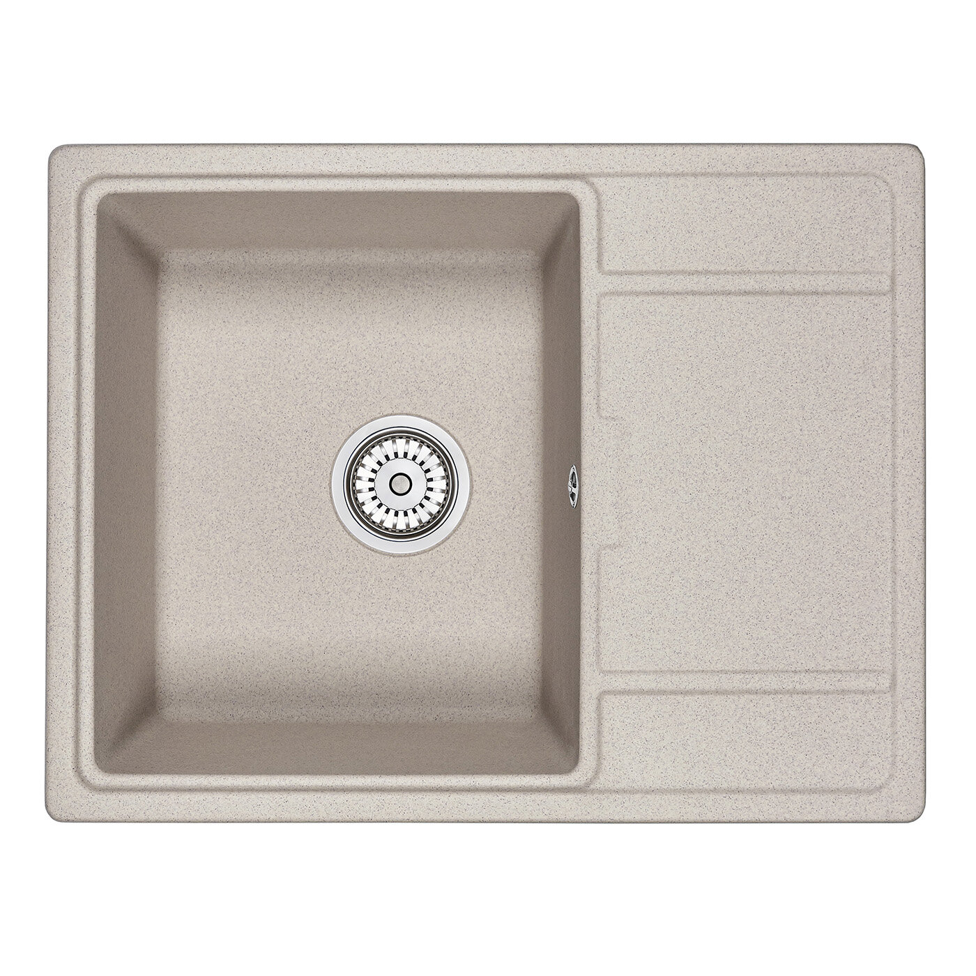 Изображение товара Кухонная мойка Granula GR-6503 65 см, бежевый, крыло справа